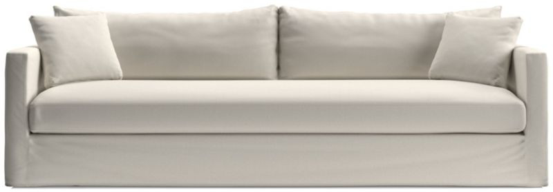 Willow II 103" Slipcovered Bench Grande Sofa + Reviews | Crate & Barrel | Crate & Barrel