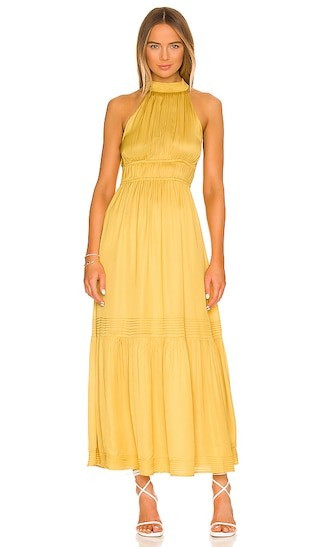 Cleobella Margot Ankle Dress in Yellow. - size S | Revolve Clothing (Global)