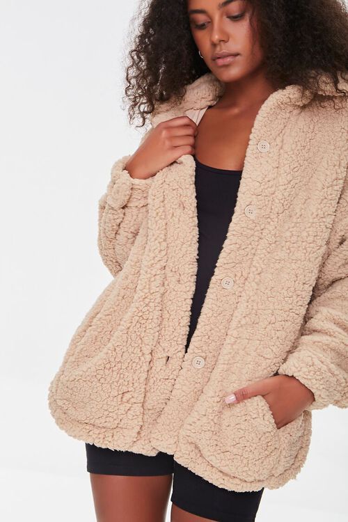 Faux Shearling Button-Front Jacket | Forever 21 (US)