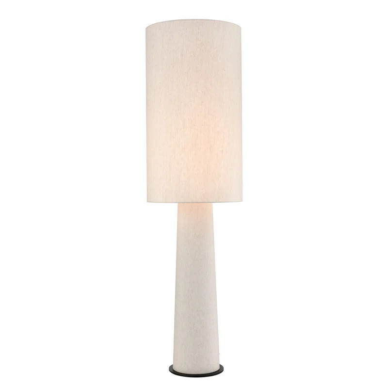 Keshav Linen Floor Lamp | Wayfair North America