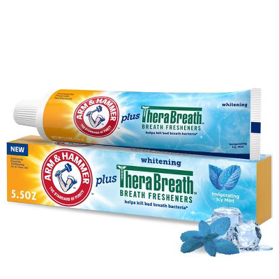 Arm & Hammer + Therabreath Toothpaste - Icy Mint - 5.5oz | Target