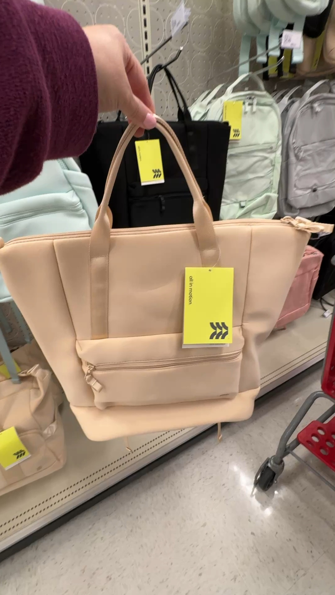 Absolutely love all the faux neoprene bags from All in Motion at Targett