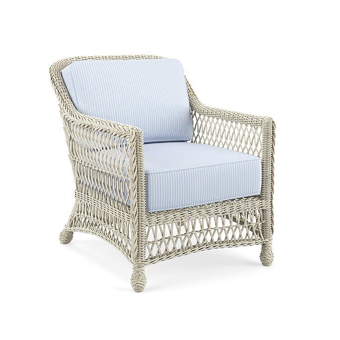 Hampton Lounge Chair in Ivory Finish | Frontgate | Frontgate