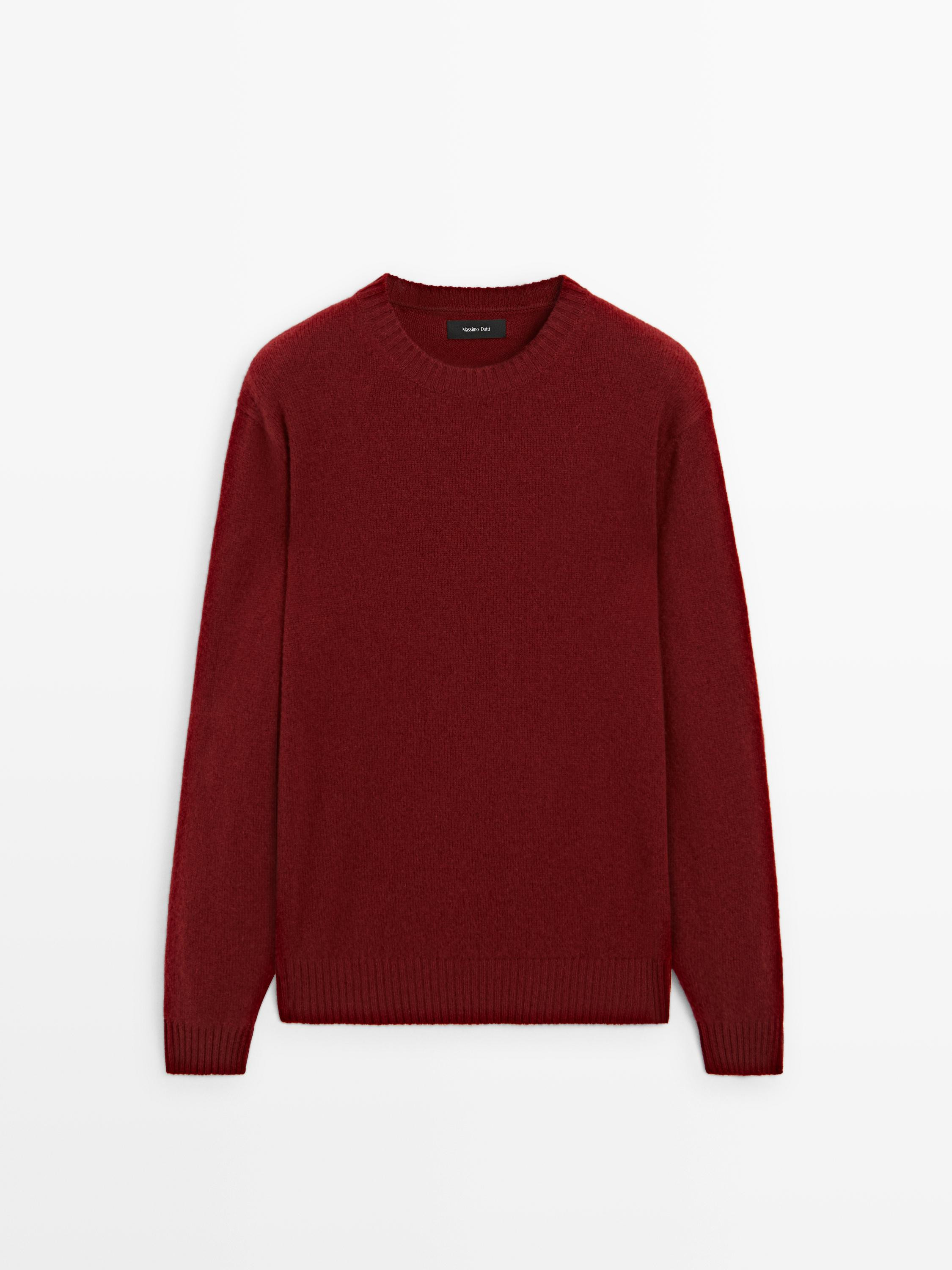 Pullover aus Wollmischgewebe mit Rundausschnitt | Massimo Dutti DE