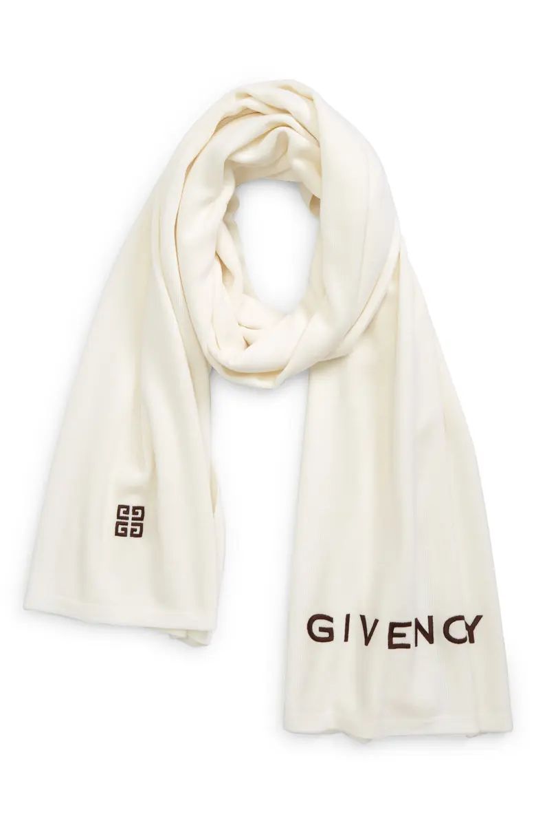 Givenchy 4G Wool Knit Scarf | Nordstrom | Nordstrom