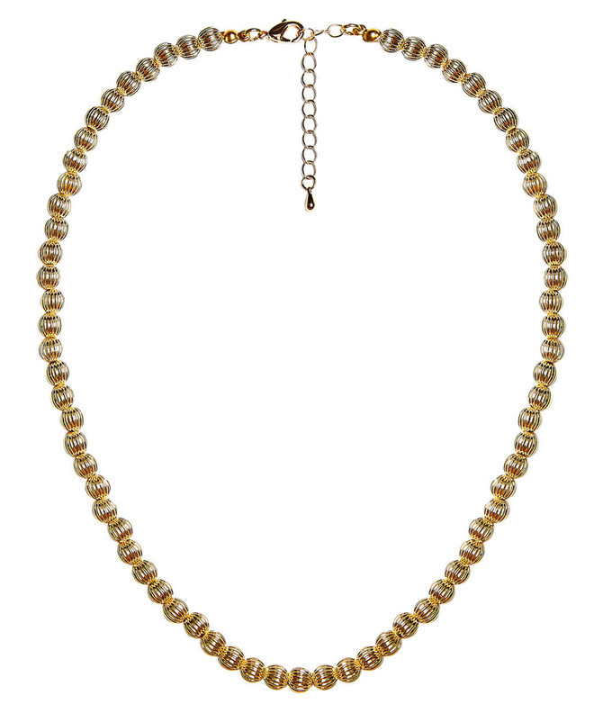 Parker Single Strand Necklace - 6mm Brushed Gold | Lisi Lerch Inc