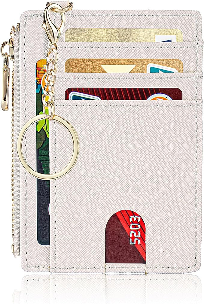 Suweibuke Slim Pocket Wallet, RFID Blocking Credit Card Holder Wallet with D-Shackle ID Window an... | Amazon (US)