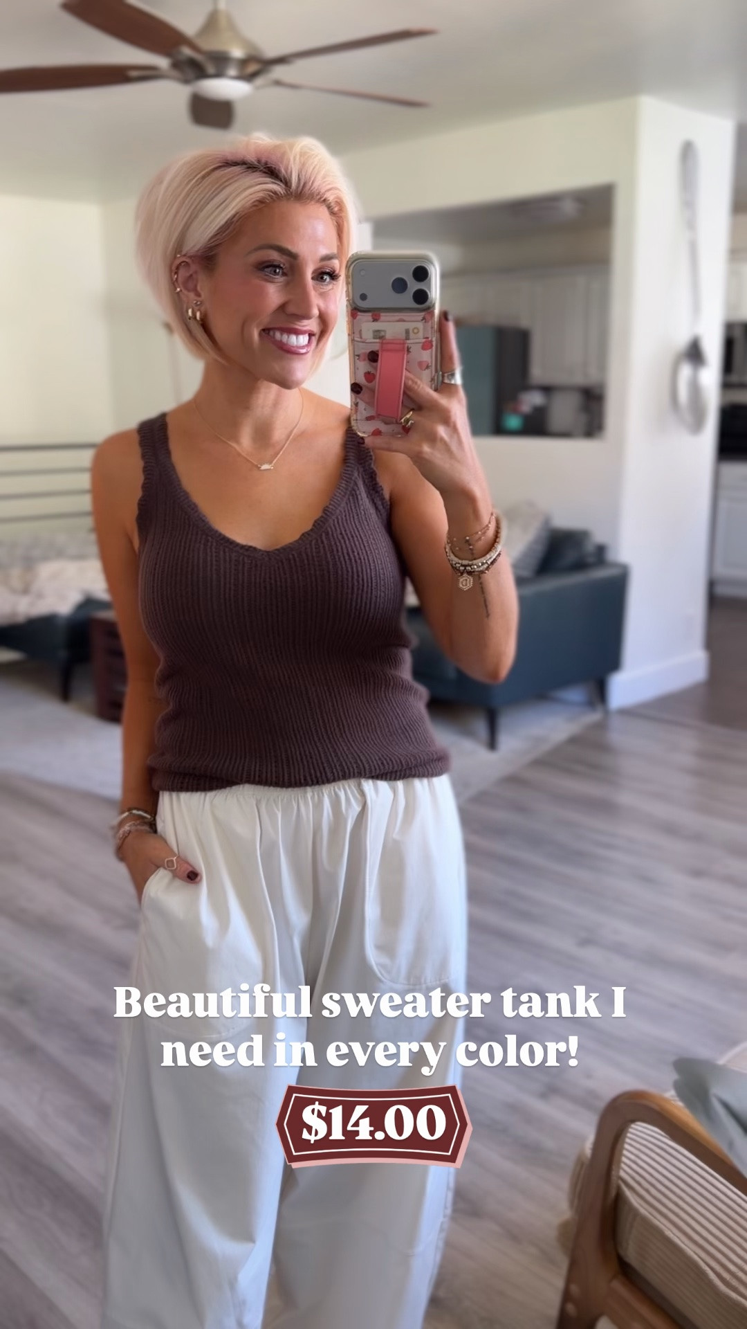 Wearing the small in this beautiful sweater tank that is currently 40% off!!

#LTKootd #LTKmomlife #LTKSaleAlert