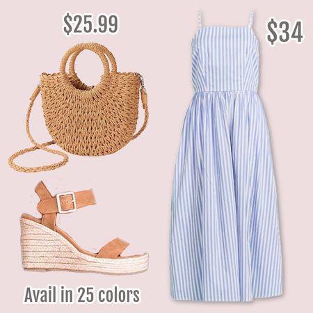 Here is a girly and feminine summer outfit idea using some of my favorites natural fabrics like cotton and straw  💕

#LTKOver40 #LTKFindsUnder50 #LTKMidsize
