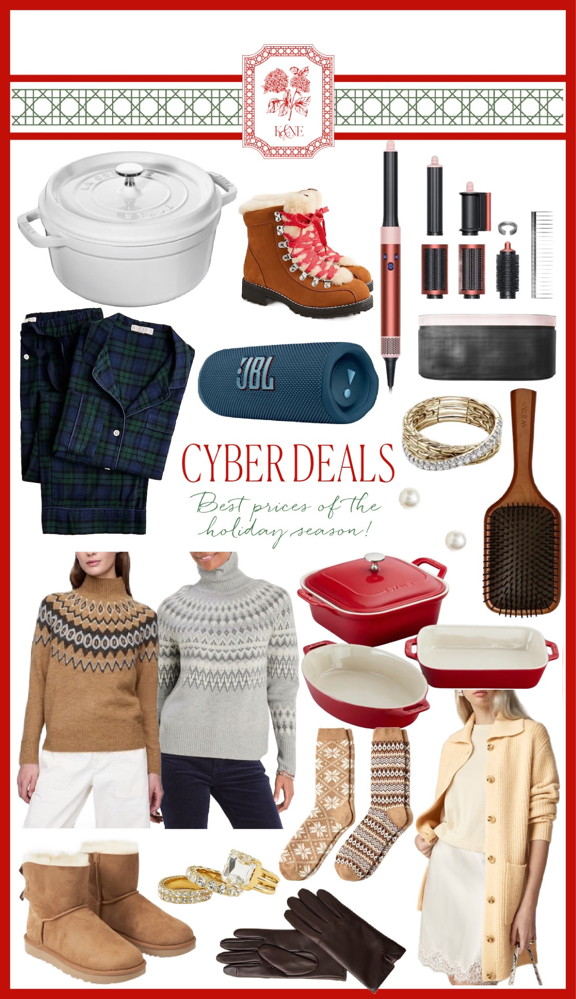 Cyber Monday Deals 🎁 best prices of the season on the Dyson Air Wrap, Staub, Le Creuset, JBL speakers, fair isle sweaters, boots, & more!

#LTKCyberWeek #LTKGiftGuide #LTKHoliday
