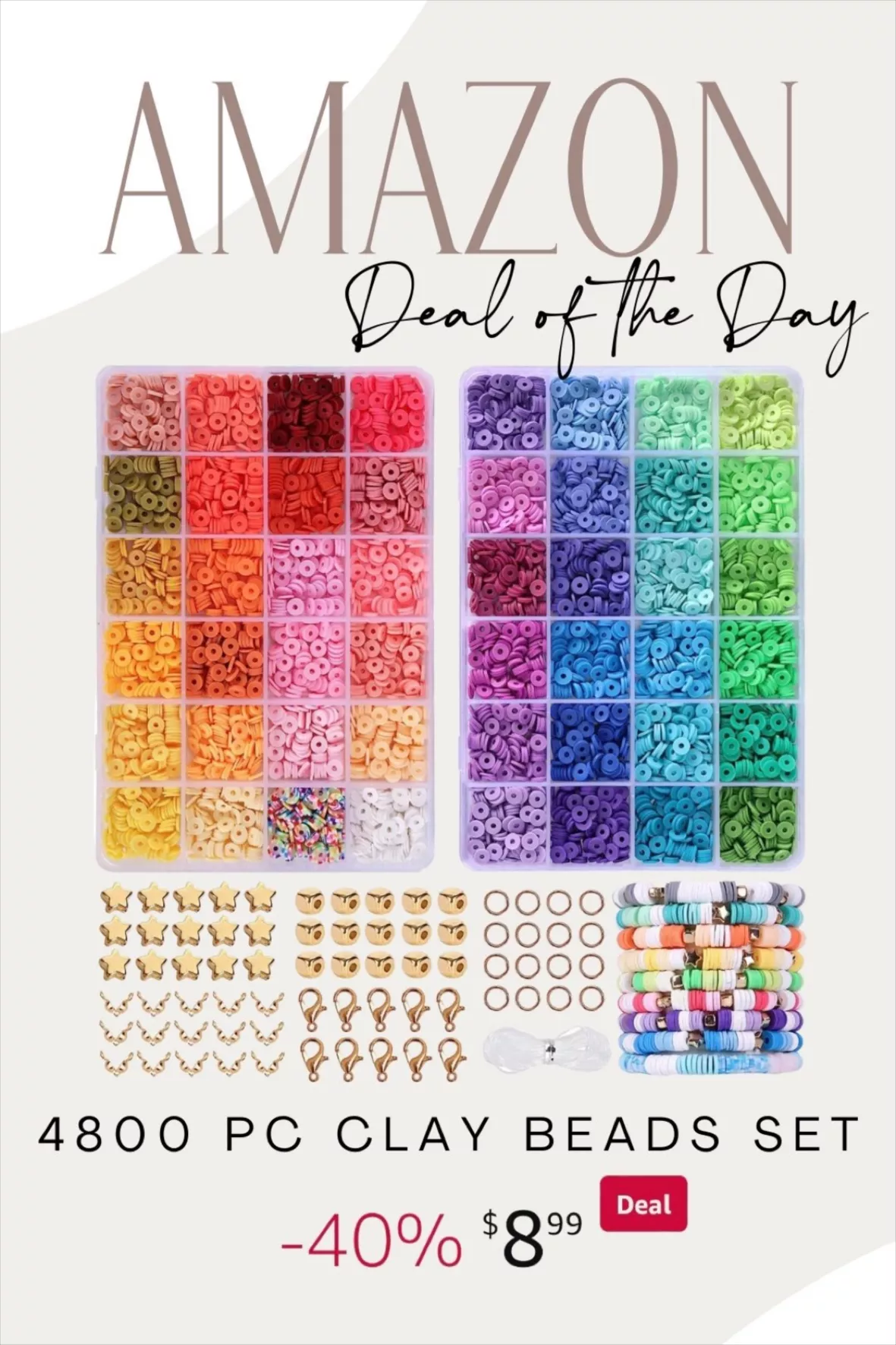 QUEFE 4800pcs Clay Beads for … curated on LTK