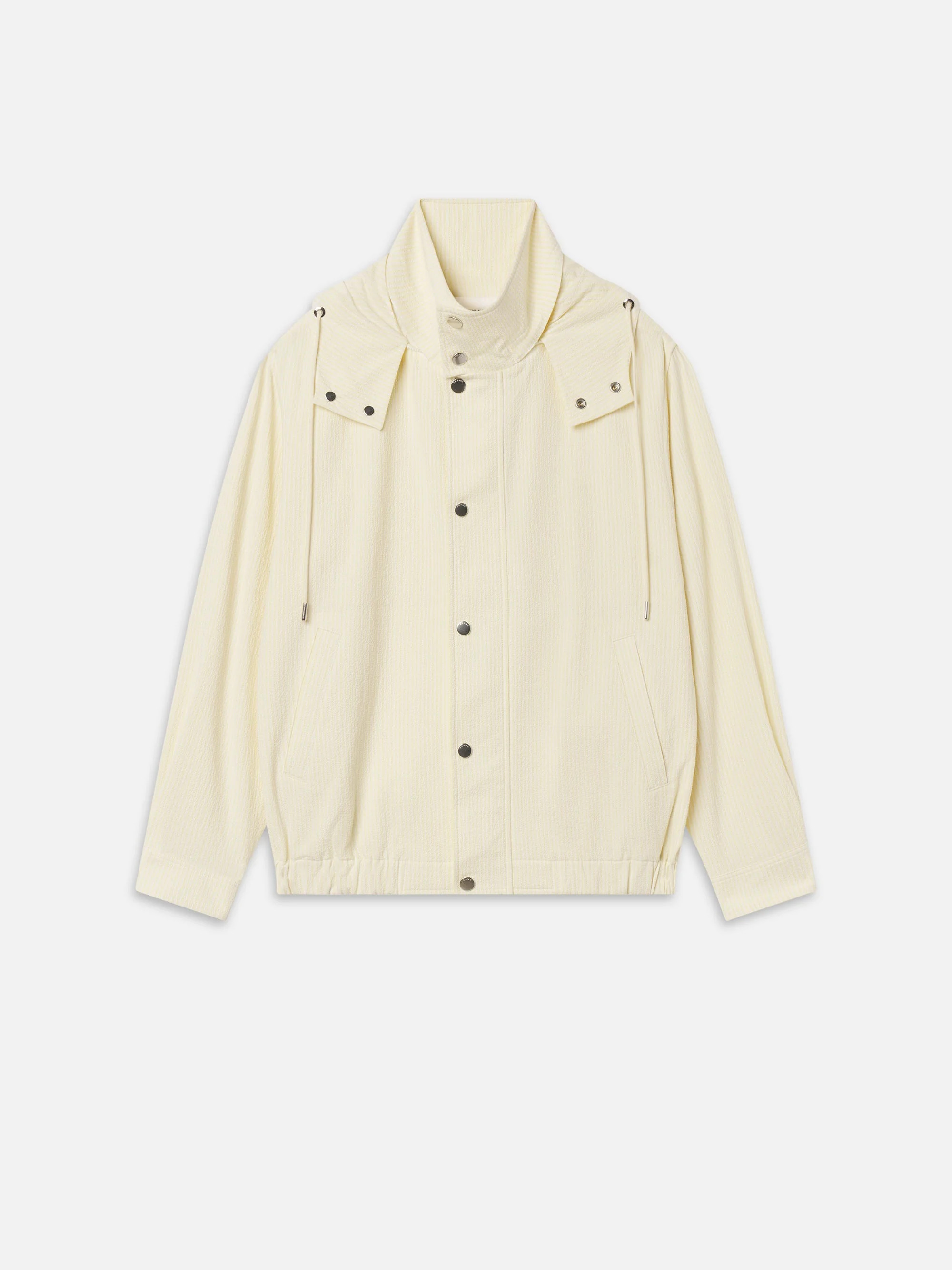 The Seersucker Track Jacket -- Lemon Multi | Frame Denim