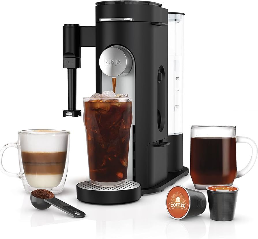 Ninja PB051 Pods & Grounds Specialty Single-Serve Coffee Maker, K-Cup Pod Compatible, Built-In Mi... | Amazon (US)