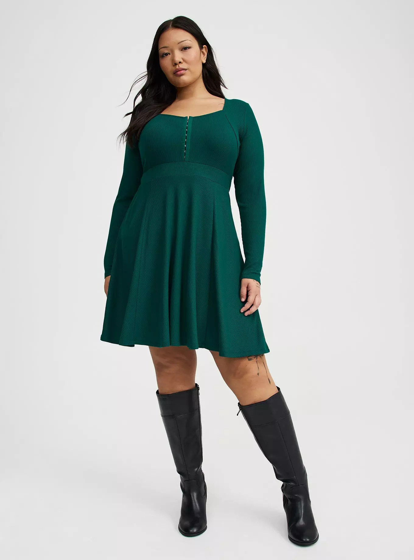 Waffle Skater Mini Dress | Torrid (US & Canada)