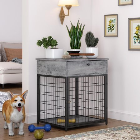 Baytocare Furniture Dog Crates for small dogs Wooden Dog Kennel Dog Crate End Table Nightstand | Walmart (US)