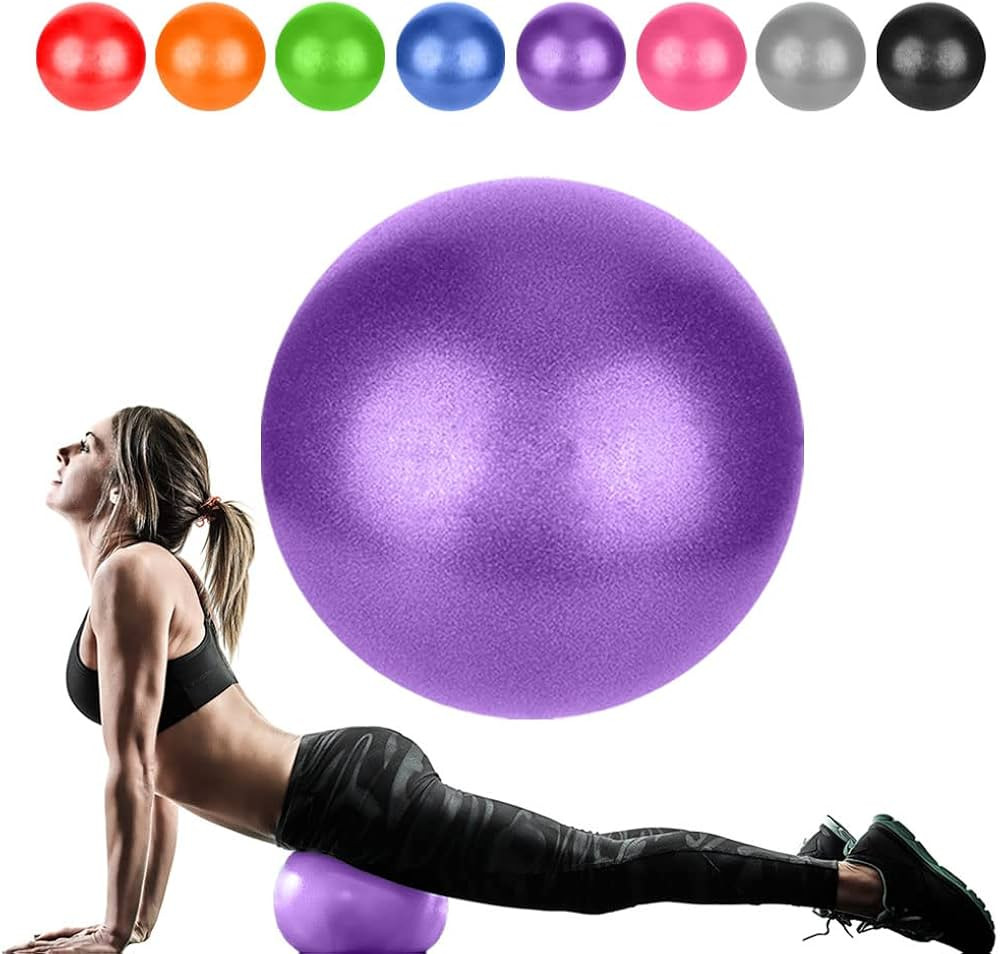Small Pilates Ball, Therapy Ball, Mini Workout Ball, Core Ball, 9 Inch Small Exercise Ball, Mini ... | Amazon (US)