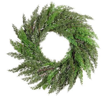 Faux Juniper Wreath | Pottery Barn (US)