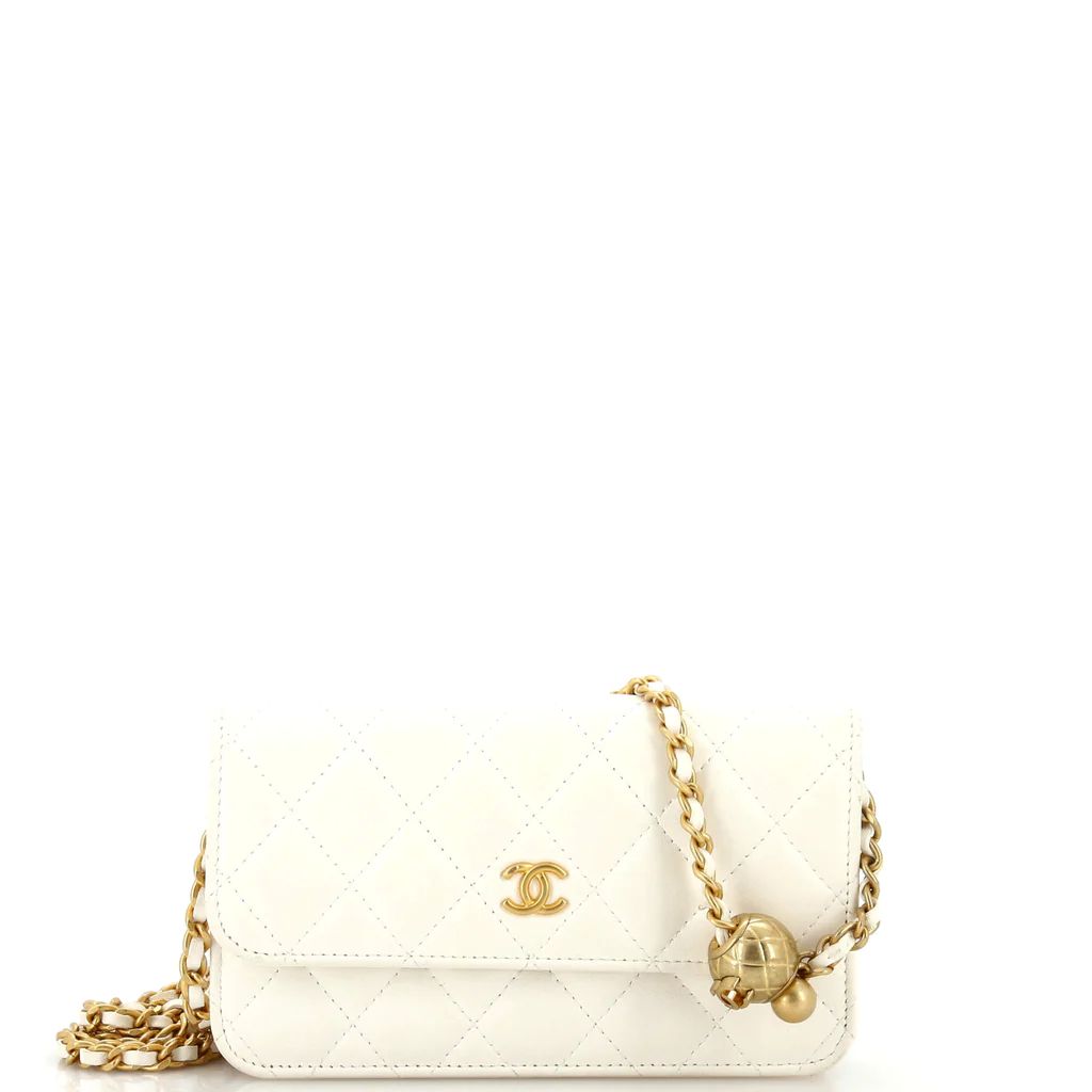 Pearl Crush Wallet on Chain Quilted Lambskin | Rebag