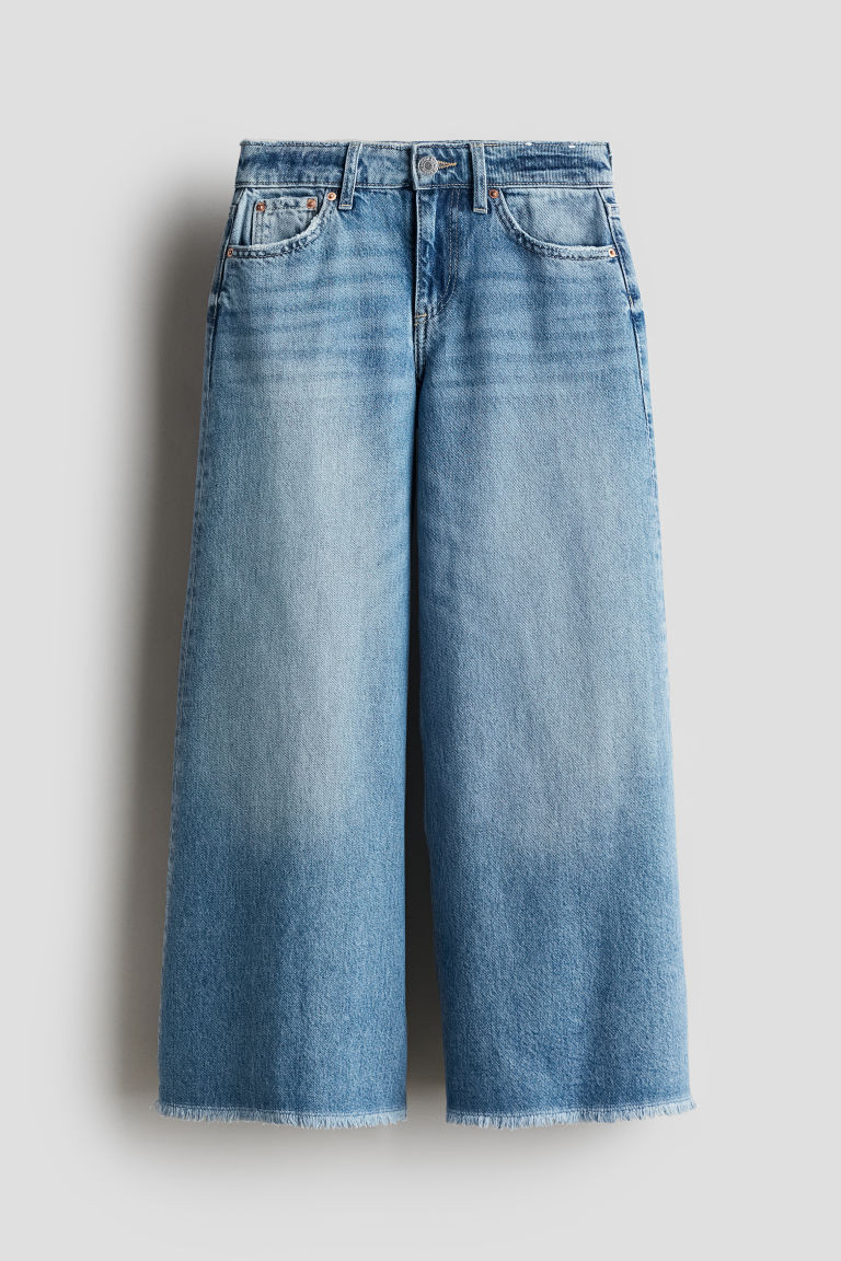 H & M - Super Wide Leg Jeans - Blue | H&M (US + CA)