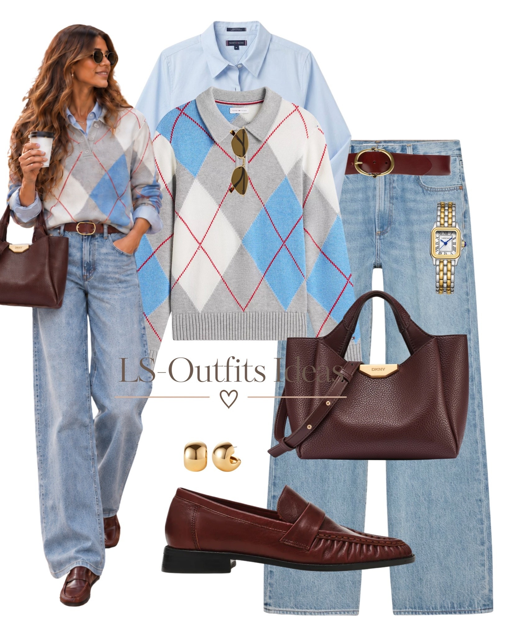 Fall outfits I can’t stop loving 🍂🤎 A mix of cozy knits, argyle prints, layered button-downs, relaxed denim, suede accessories, loafers and sneakers, easy everyday looks that feel polished without trying too hard.

Perfect inspiration for coffee runs, casual days, weekend plans and everything in between. ☕✨ Which outfit would you wear first?

♡ Save for later
♡ Share with a friend who loves fall style
♡ Comment LINK for outfit details

fall outfit ideas • fall fashion 2026 • casual chic outfits • everyday fall style • preppy fall outfits • cozy outfit inspiration • layered outfits • neutral fall fashion • denim outfits • women’s outfit ideas • autumn style

#FallOutfits #FallFashion #OutfitIdeas #FallStyle #OutfitInspiration #CasualChic #EverydayStyle #AutumnFashion #PreppyStyle #FashionInspo

#LTKWorkwear #LTKootd #LTKTravel