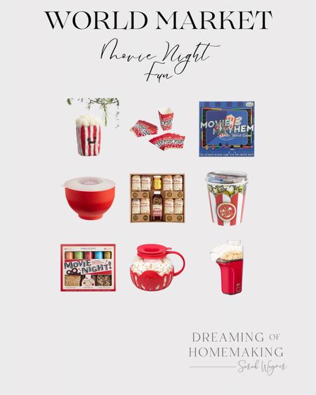 Movie Night gift ideas and fun! 

World Market 

#LTKHoliday #LTKSeasonal #LTKhome
