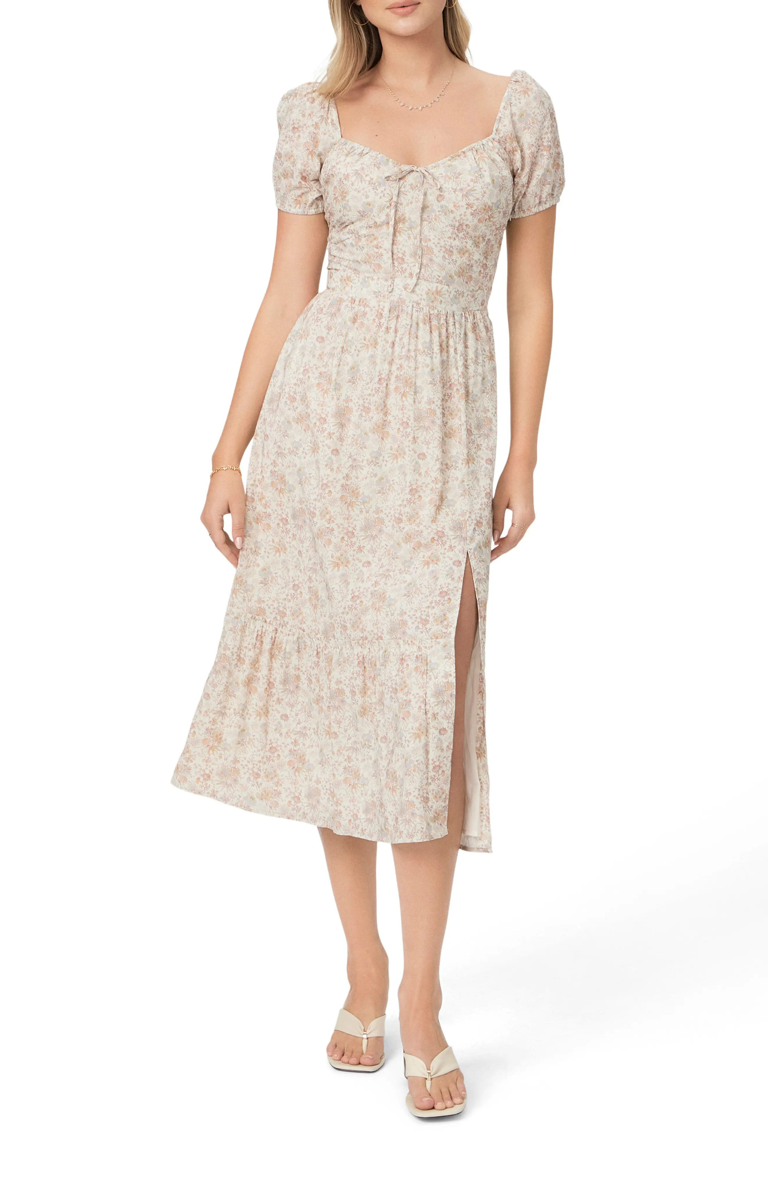 PAIGE Otienne Floral Print Midi Dress (Women) | Nordstromrack | Nordstrom Rack