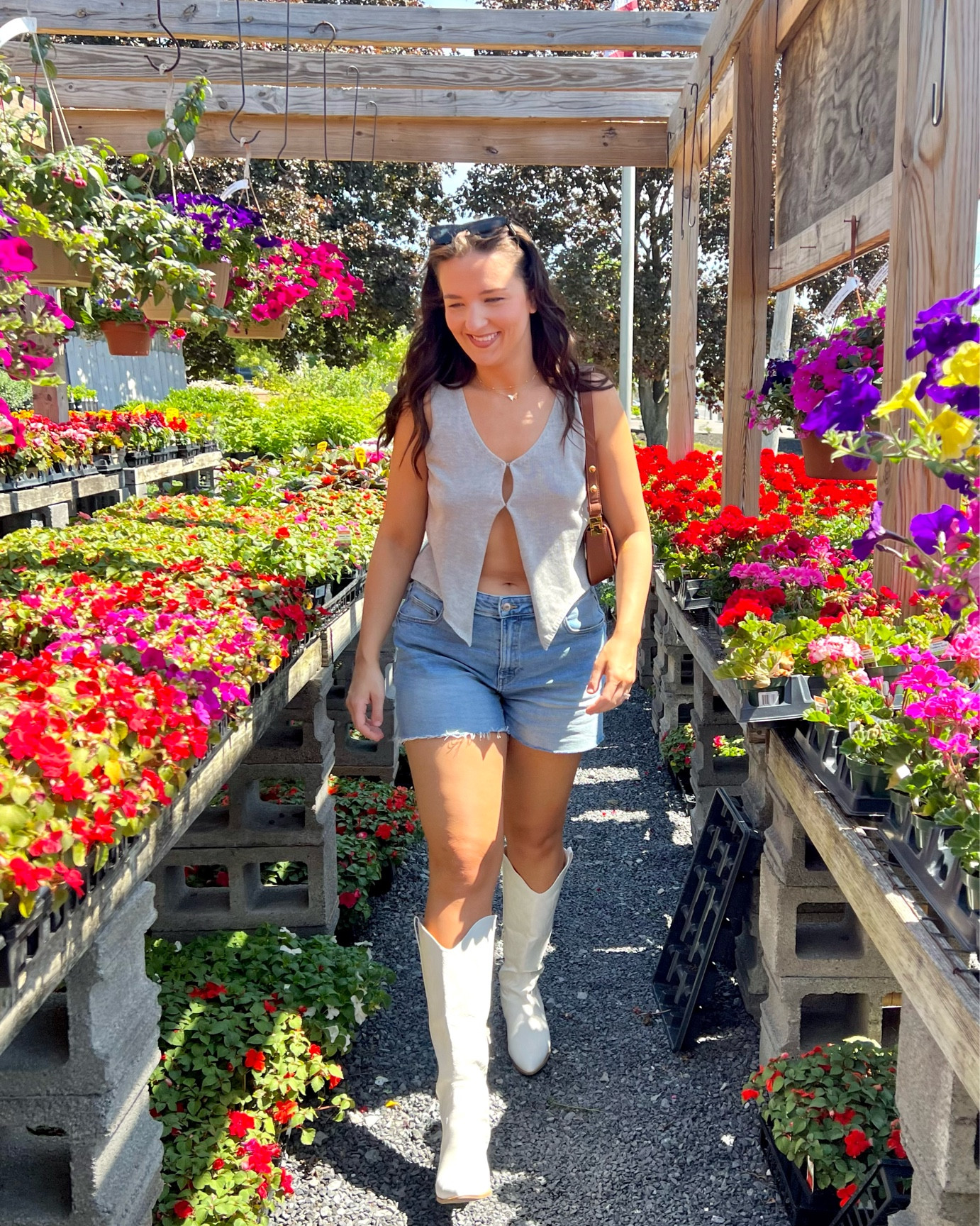 top and shoes are Amazon 
 pants H&M, tall girl style, size 12, size 14, size L, summer style, summer outfit 💕 (idk why the shoes link has the brown dress pic)

#LTKunder100 #LTKunder50 #LTKFind