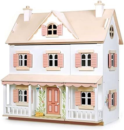 Tender Leaf Toys - Humming Bird House - Beautiful Large Wooden Colonial Style Doll House - Encour... | Amazon (US)