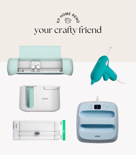 I’m personally obsessed with my cricut explorer and my paper trimmer!! Here are a couple other cricut products your crafty friend might enjoy including an iron on press, mug iron on press, and a craft staple - the hot glue gun. 

#LTKfindsunder100 #LTKGiftGuide #LTKhome