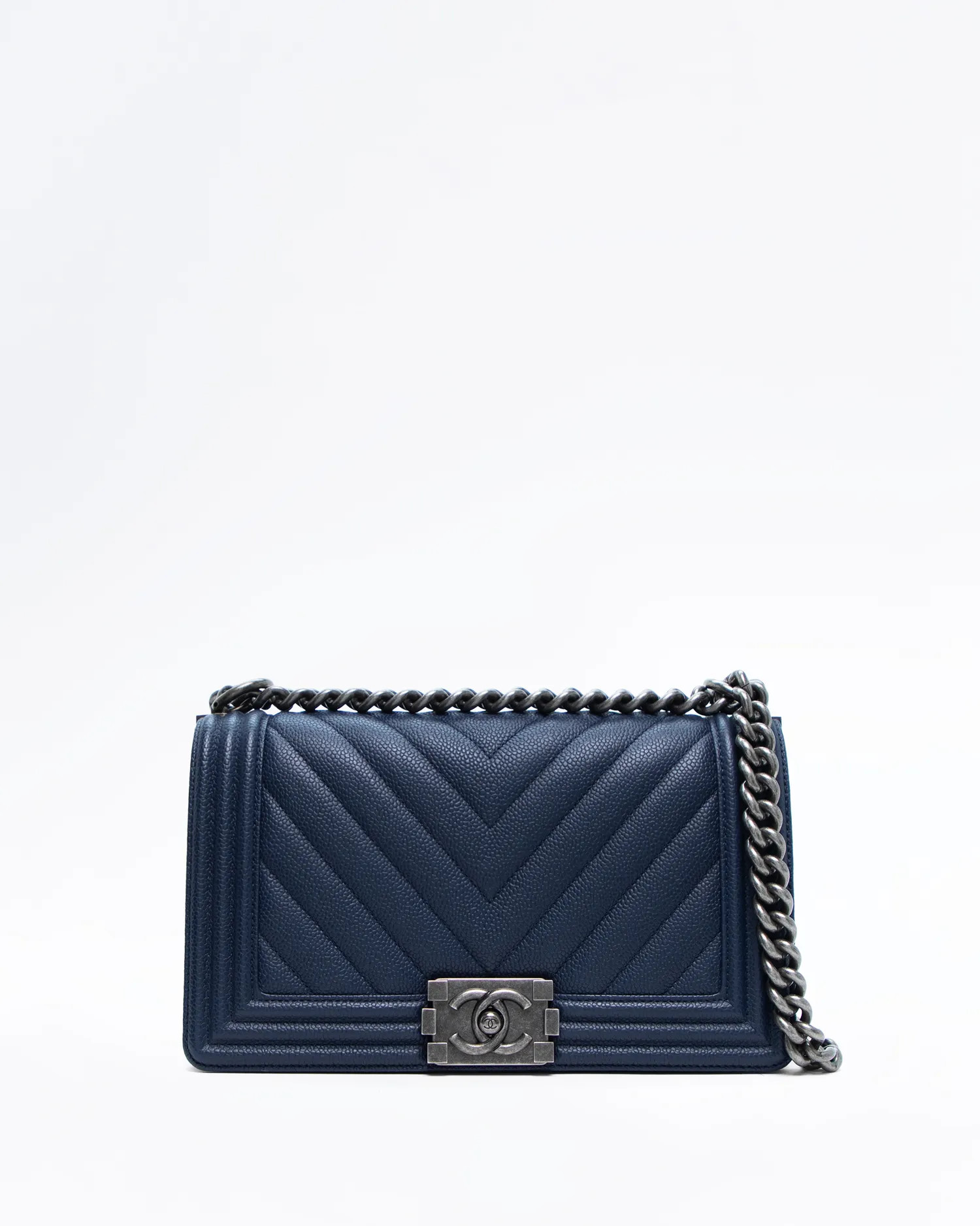 Chevron Old Medium Boy Bag | Vivrelle