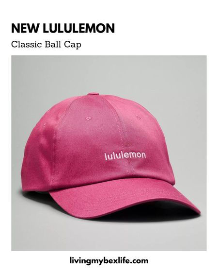New lululemon baseball hat 💗 

Classic Ball Cal with embroidered logo

#LTKfindsunder50 #LTKU #LTKfitness