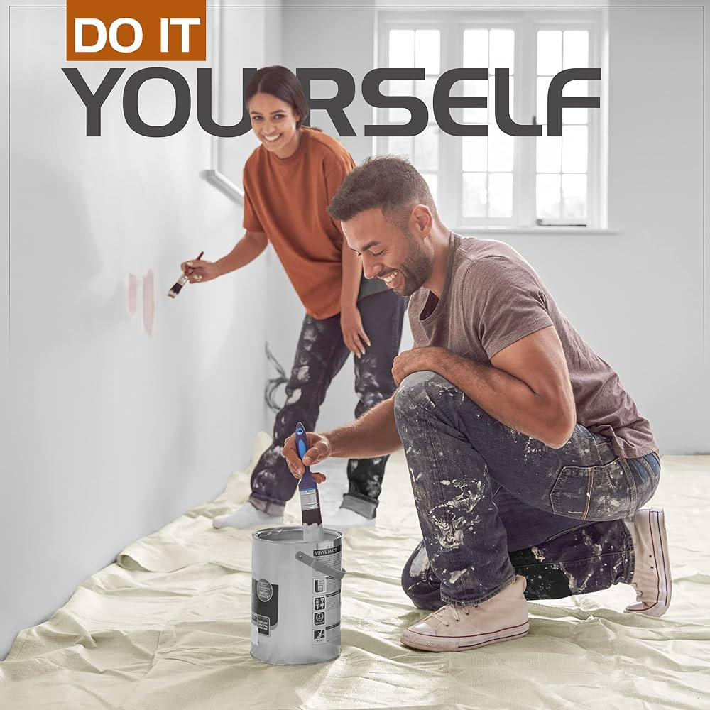 Utopia Drop Cloth for Painting (9x12 ft, 1 Pack) Washable and Reusable Canvas Fabric for Furnitur... | Amazon (US)