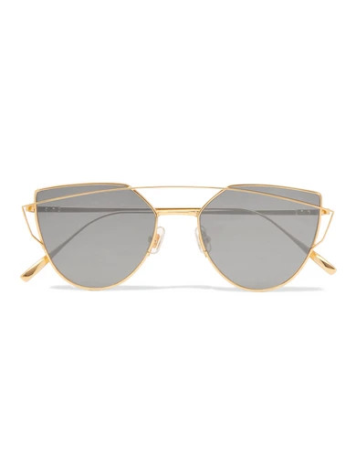 Gentle Monster - Love Punch Aviator-style Gold-tone Sunglasses - one size | NET-A-PORTER (US)