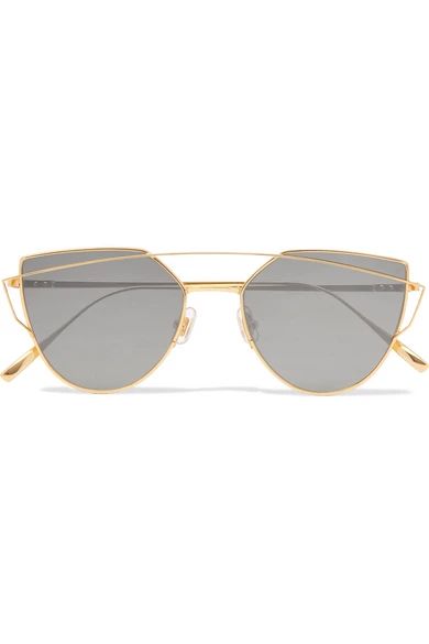 Gentle Monster - Love Punch Aviator-style Gold-tone Sunglasses - one size | NET-A-PORTER (US)