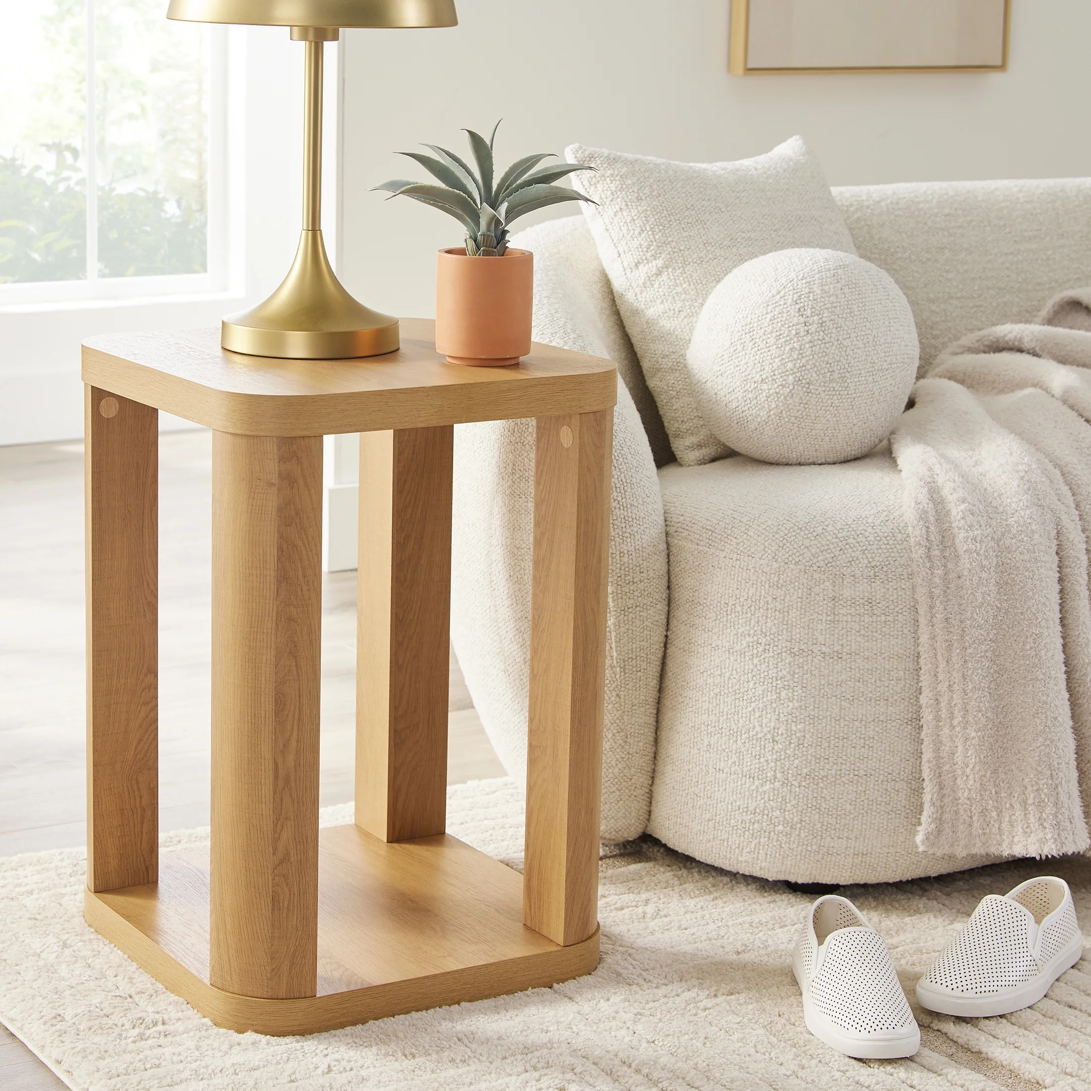 Better Homes & Gardens Juliet End Table, Light Honey Finish | Walmart (US)