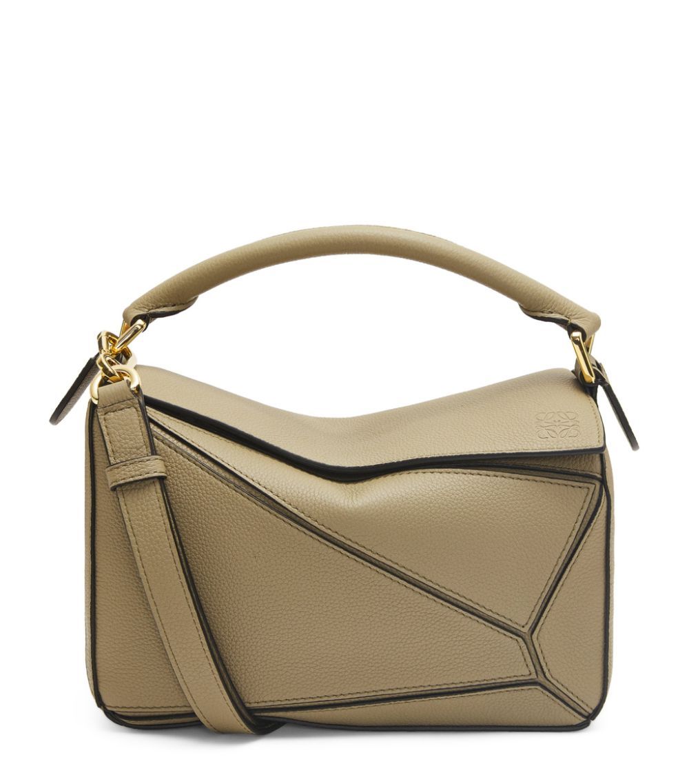 Small Leather Puzzle Top-Handle Bag | Harrods