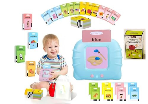 Early Educational Tool Cognitive Education Toy Talking Flash Cards Learning Device Educational Toys for Kids Cognitive Cards | Amazon (US)
