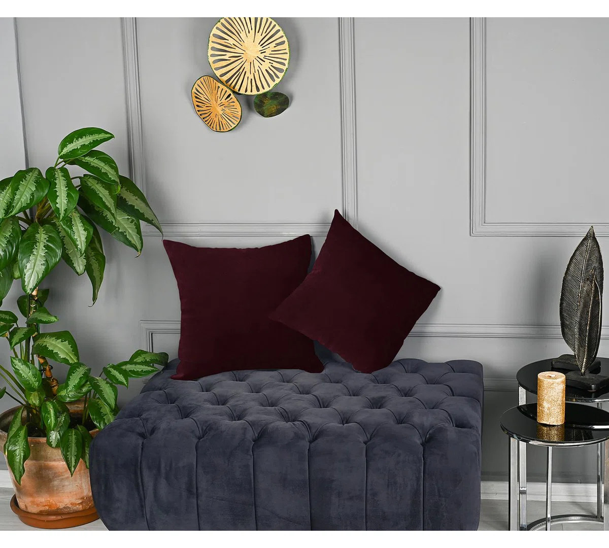 Velvet Throw Square Pillow Cover (Set of 2) | Wayfair North America