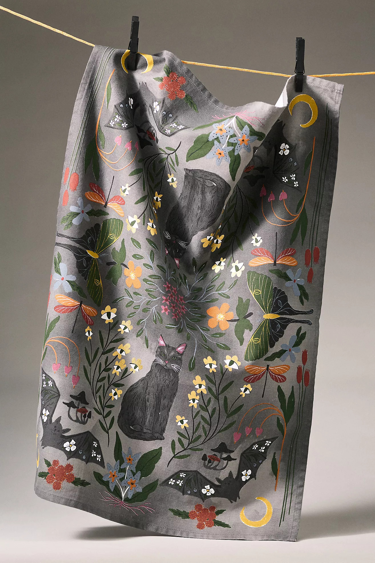 Mystic Bats Dish Towel | Anthropologie (US)