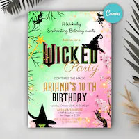 Wicked Birthday Bundle | Wicked Party Package | Wicked Party Decorations | Green and Pink | Movie... | Etsy (US)