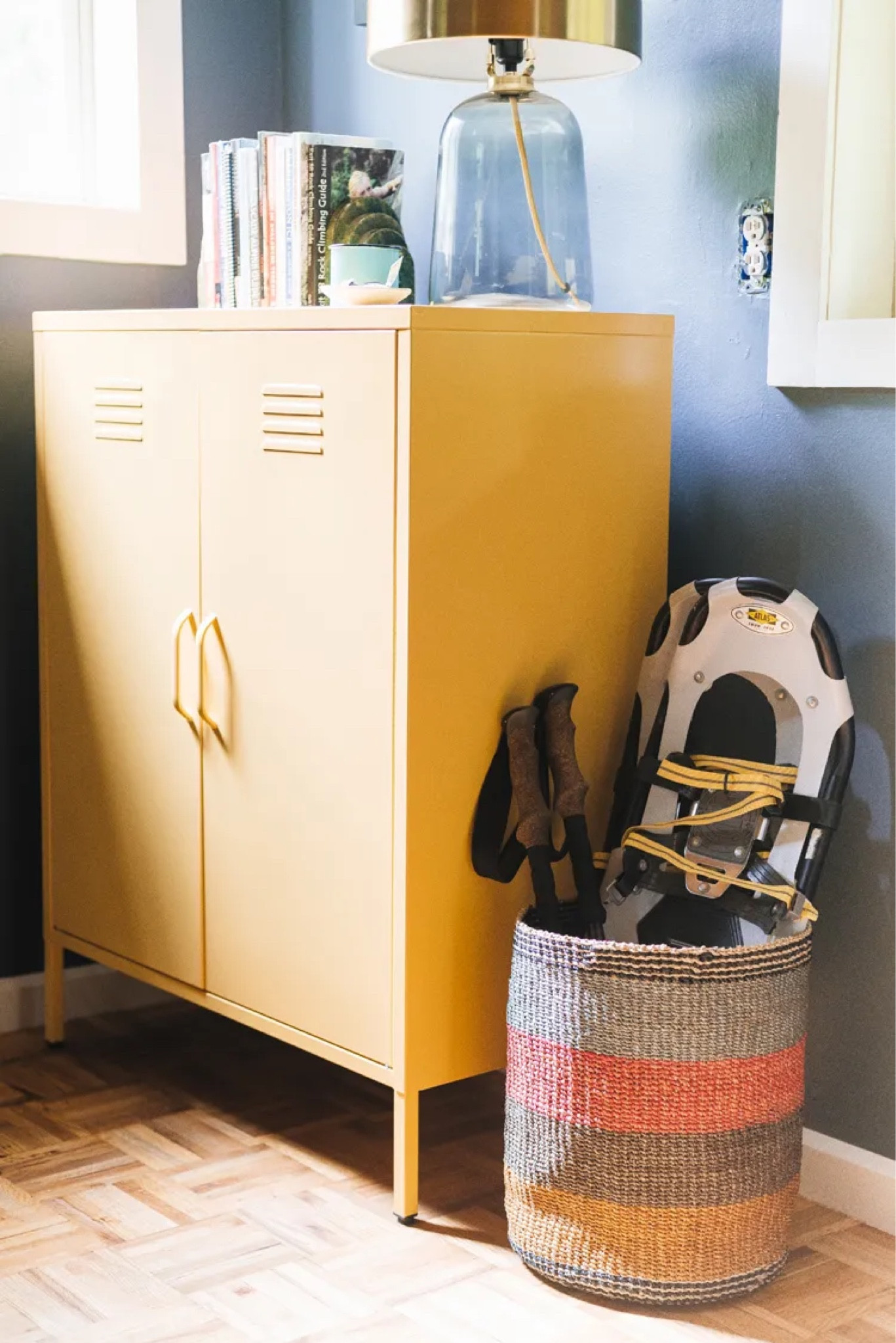 Storage used in our Gear Room! These baskets are perfect for holding odd shaped items like snowshoes, trekking poles and sleeping pads  

#LTKstyletip #LTKhome #LTKfitness