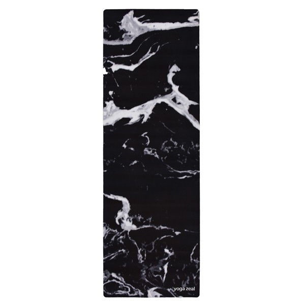 Yoga Zeal Yoga Mat "Black Marble Waves" | AHAlife