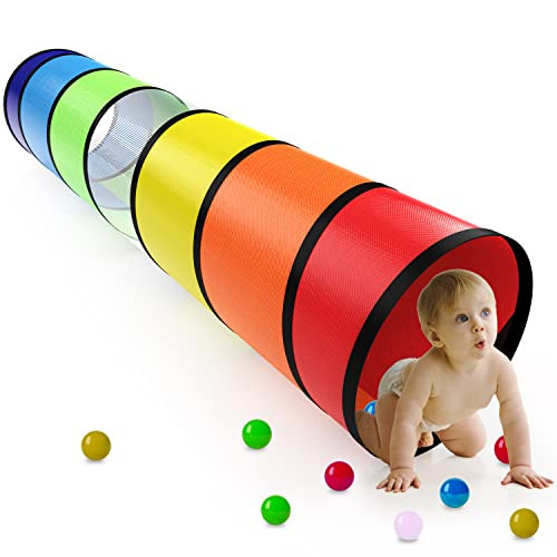 Kids Play Tunnel for Toddlers 1-3 Colorful Pop Up Baby Tunnel for Kids to Crawl Through 6 Foot with Breathable Mesh Collapsible Toddler Toys Gift for Children Backyard Playset | Amazon (US)