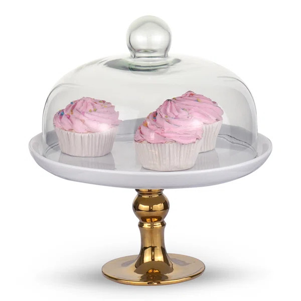 Brojanac Pedestal Cake Stand and Clear Dome | Wayfair North America