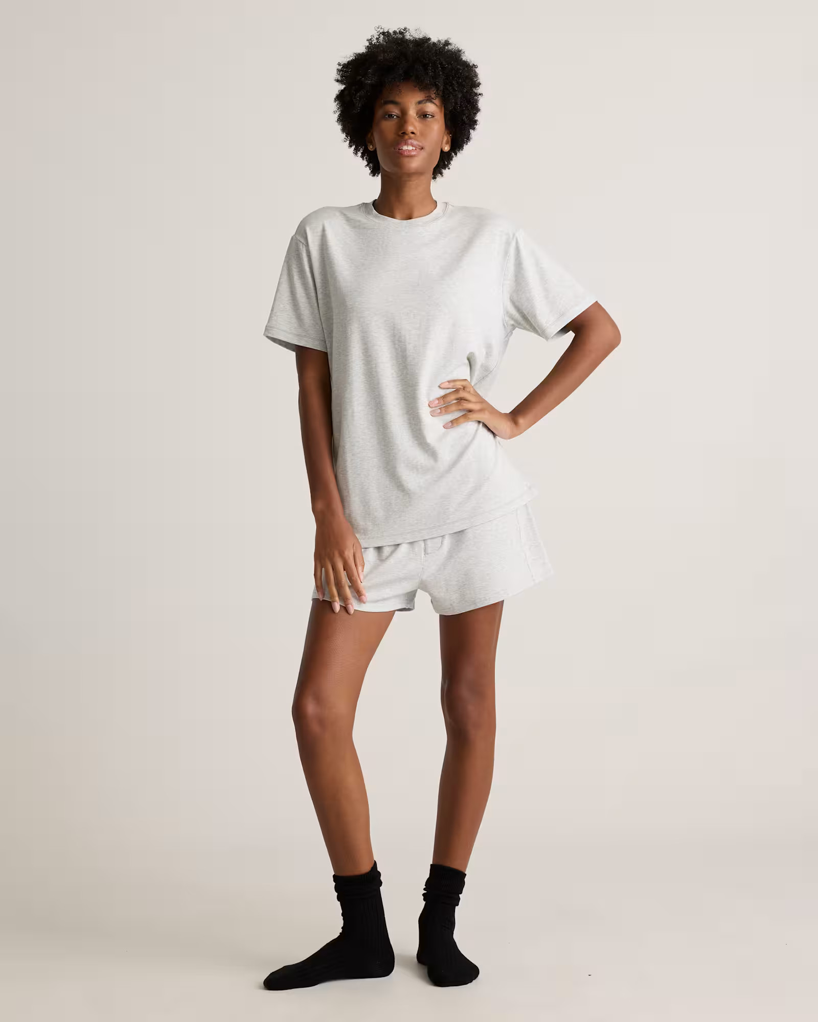 Dream Lounge Oversized Short Sleeve Pajama Set | Quince