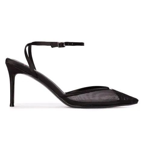 BLACK SUEDE STUDIO Cara 80 Mesh Pump in Black Mesh at Nordstrom, Size 37 Eu | Nordstrom