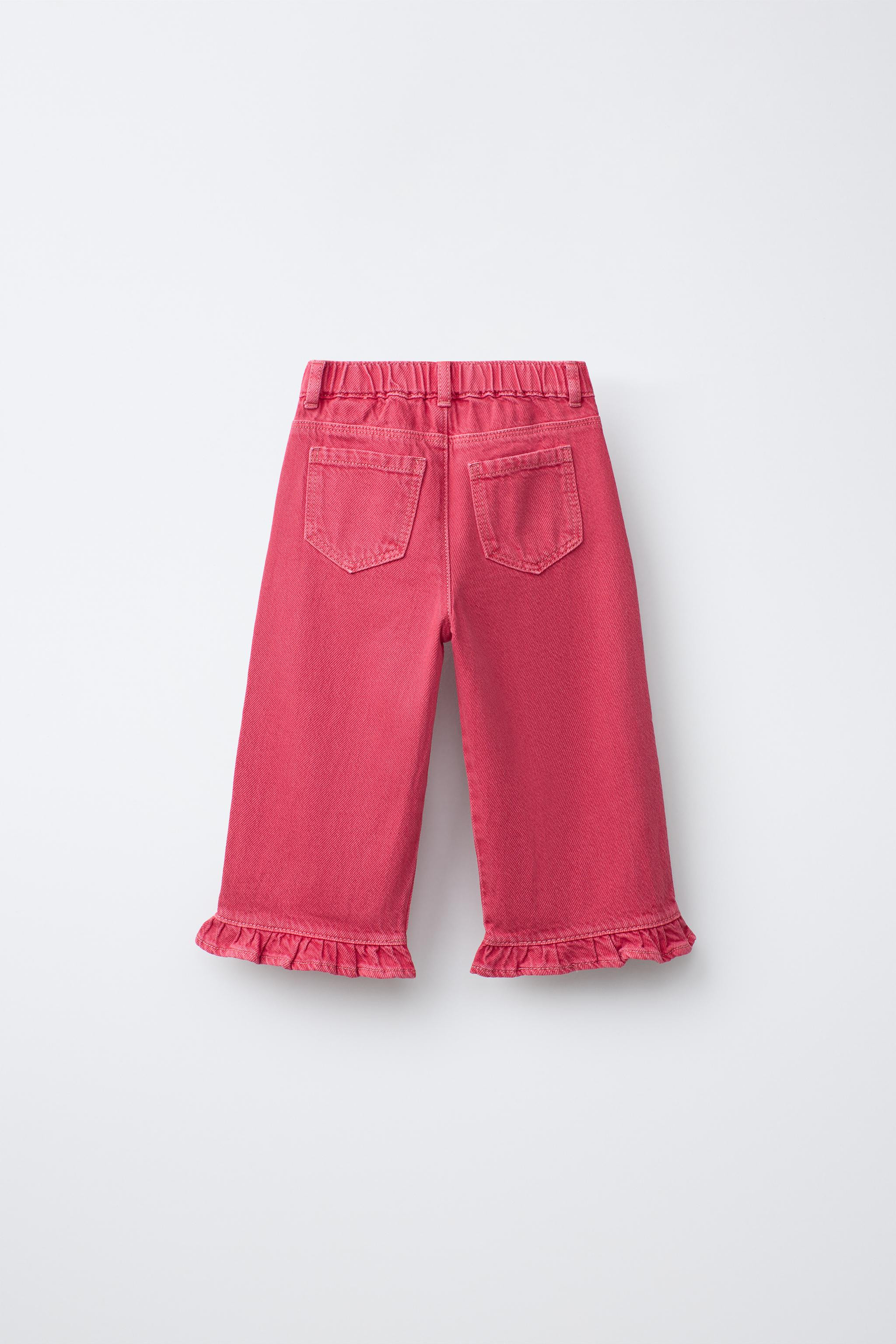 RUFFLED TWILL CULOTTES | Zara US