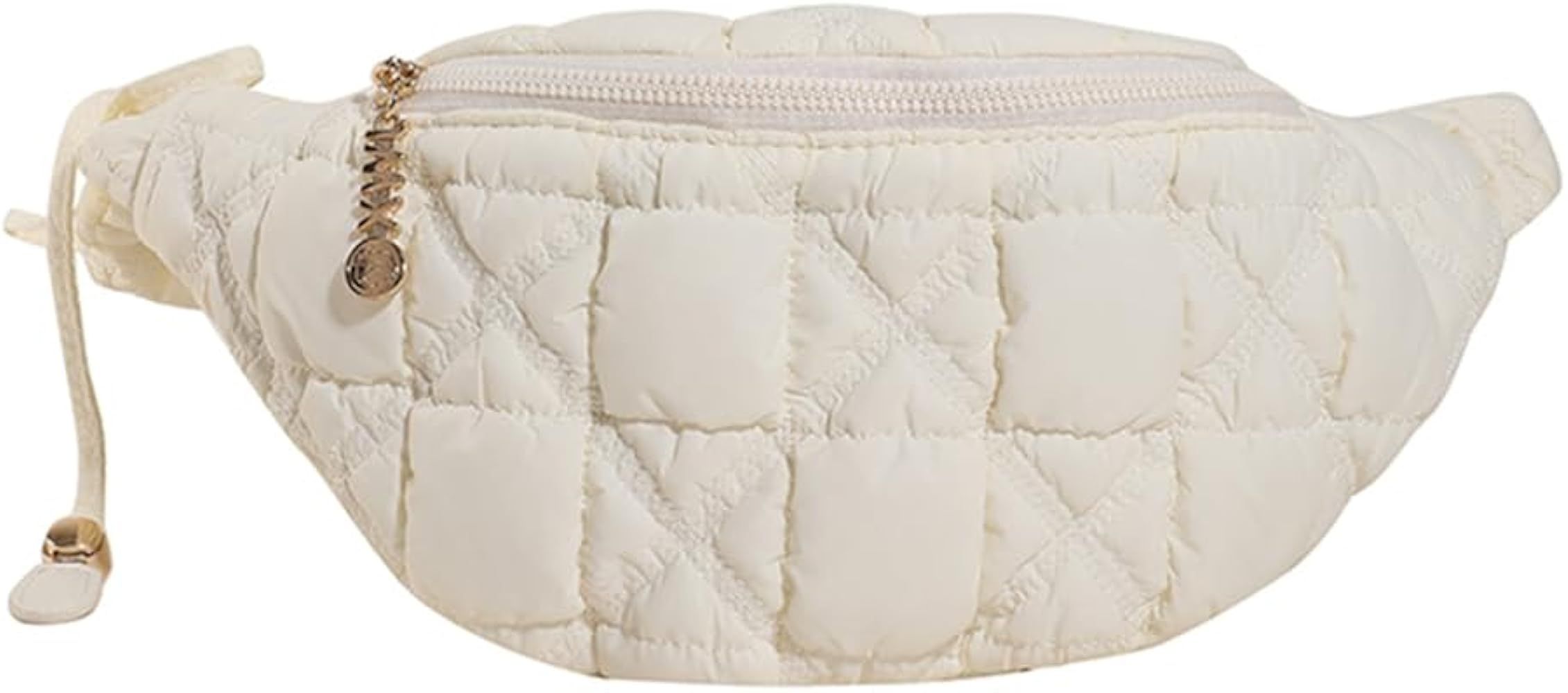 Quilted Crossbody Sling Bag Puffer Crossbody Fanny Pack Waist Bag Nylon Puffy Shoulder Bag Quilte... | Amazon (US)