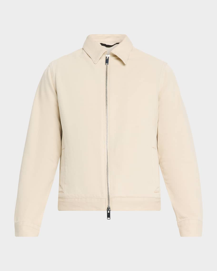 Men's Harrington Padded Denim Jacket | Neiman Marcus