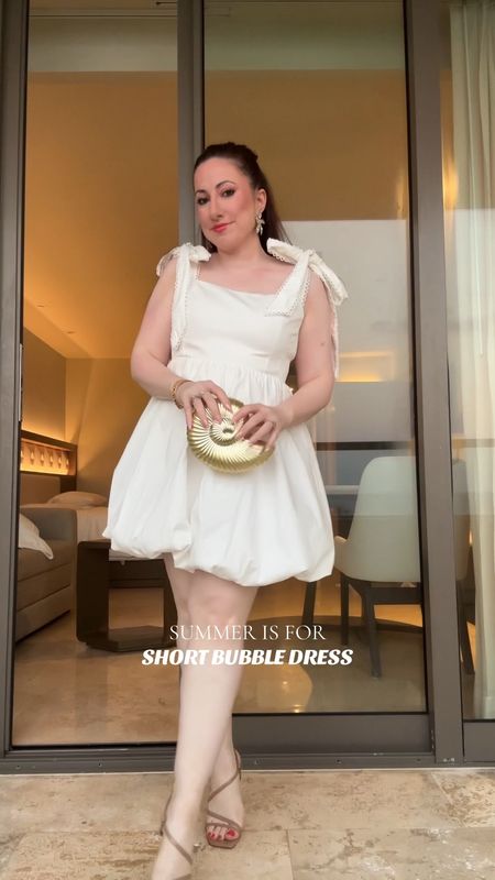  ADRIANNA BY ADRIANNA PAPELL

SHORT BUBBLE DRESS WITH BOW TIE STRAPS IN WHITE 


—-Ah, this bubble dress with the bow on the shoulders... so cute! @adriannapapell
© White for summer
perfect for brides, graduation and or just date night during summer vacations
SUMMER IS FOR
#wearlifebeautifully #adriannapapell #myapmoment #graduationdress #bridalshower #bridestyle #datenight #whitedress #Itkfashion #Itkwedding #graddress #prettylittlething #whitedress #|wd #grwm 

#LTKWedding #LTKSeasonal #LTKMidsize